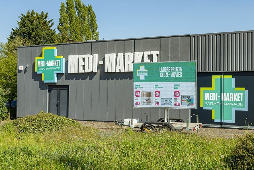 medi market ecran LED mobile just screen it